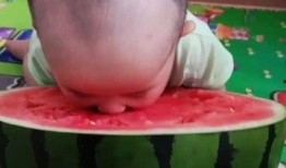 熊孩子的吃瓜
